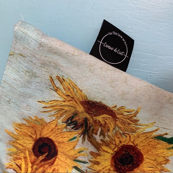 Van Gogh sunflowers art canvas bag - Picture 3 of 3